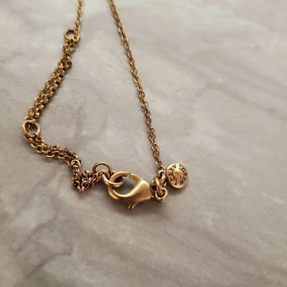 ✨ J.Crew Modern Minimalist Rhinestones Crystal Pave Pendant Necklace ✨